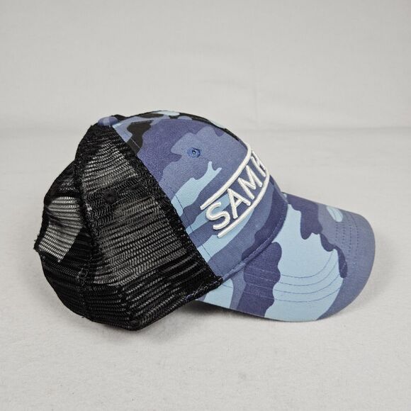 Sam Hunt SnapBack Trucker Hat Blue Camo Country Music Concert Tour Mesh KC Caps - Picture 2 of 11